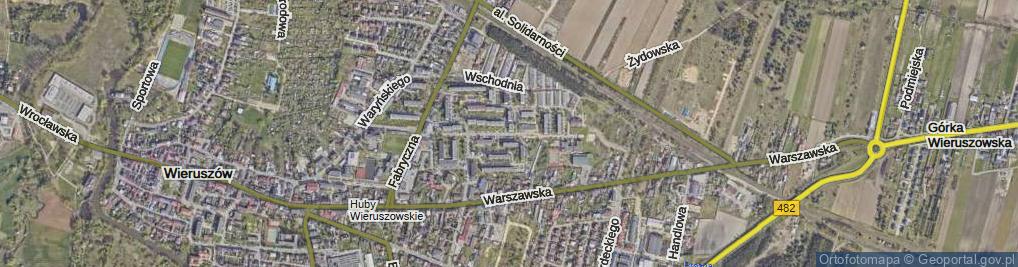 Zdjęcie satelitarne Bursztynowa ul.