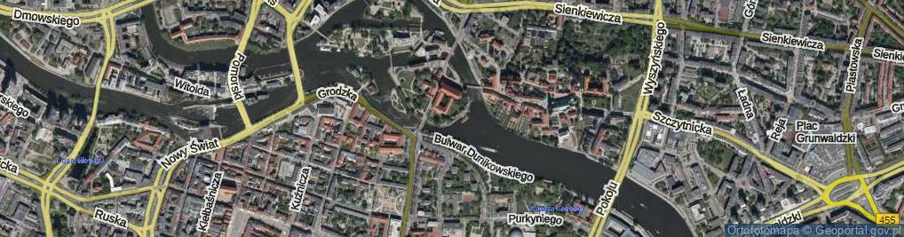 Zdjęcie satelitarne Bulwar Włostowica Piotra ul.