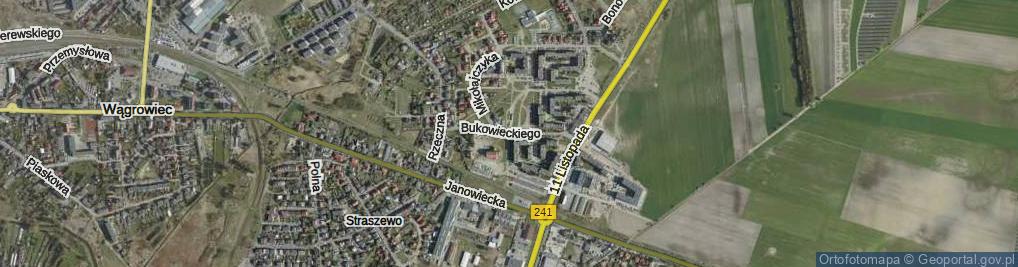 Zdjęcie satelitarne Bukowieckiego Macieja, ks. ul.
