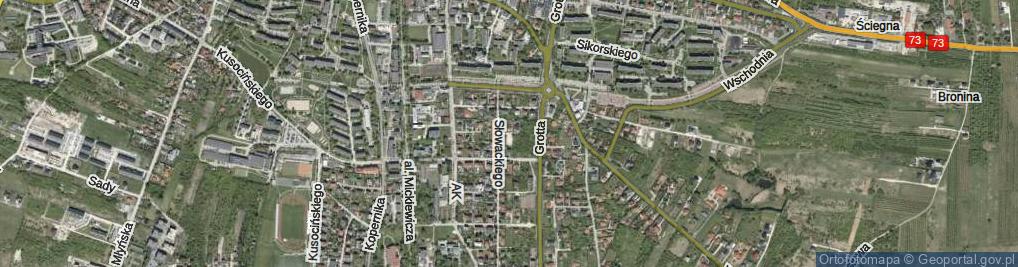 Zdjęcie satelitarne Byrkowskiego Leopolda, dr. ul.