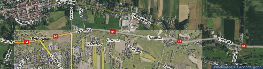 Zdjęcie satelitarne Bytomska ul.