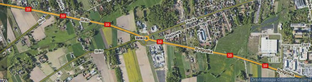 Zdjęcie satelitarne Bydgoska ul.