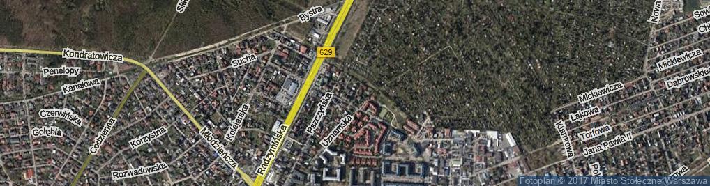 Zdjęcie satelitarne Byszewska ul.