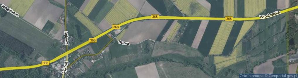 Zdjęcie satelitarne Bzowa ul.