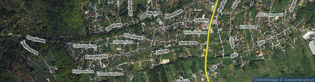 Zdjęcie satelitarne Bzowa ul.