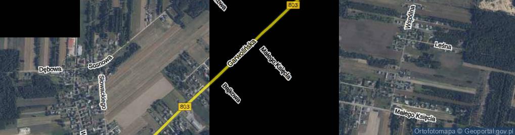 Zdjęcie satelitarne Calineczki ul.