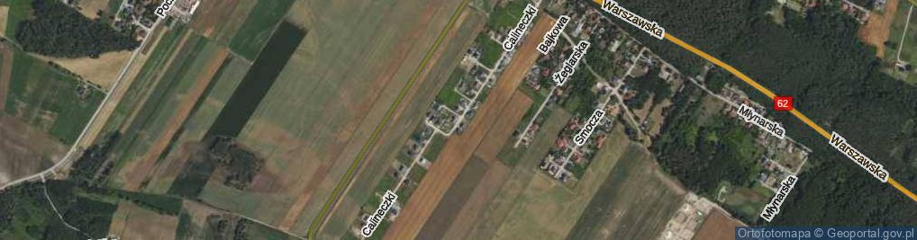 Zdjęcie satelitarne Calineczki ul.