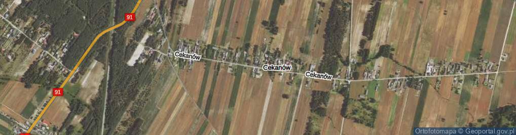 Zdjęcie satelitarne Cekanów ul.