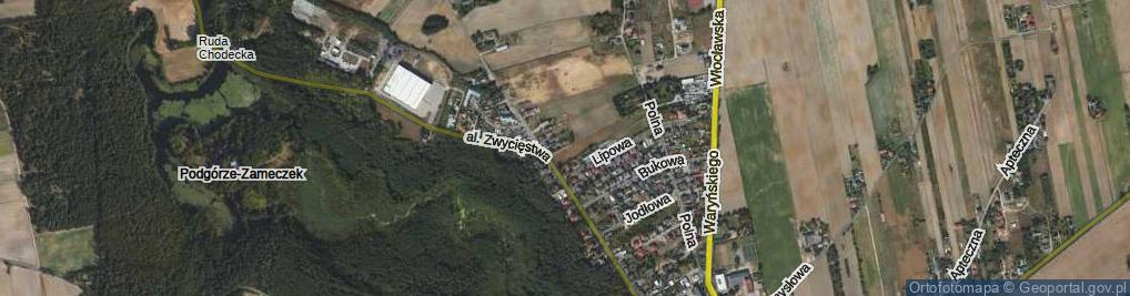 Zdjęcie satelitarne Cedrowa ul.