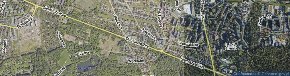Zdjęcie satelitarne Cedrowa ul.