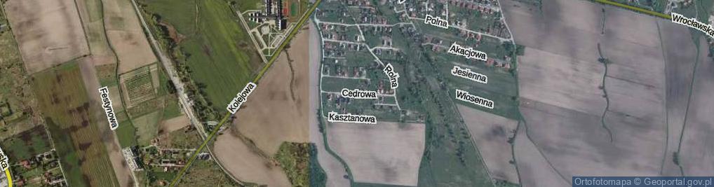 Zdjęcie satelitarne Cedrowa ul.