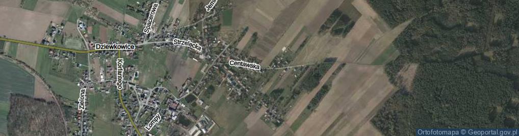 Zdjęcie satelitarne Centawska ul.