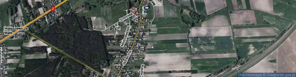 Zdjęcie satelitarne Ceglana ul.