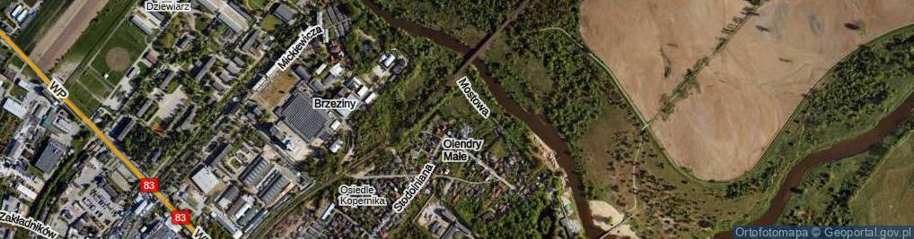 Zdjęcie satelitarne Cedrowa ul.