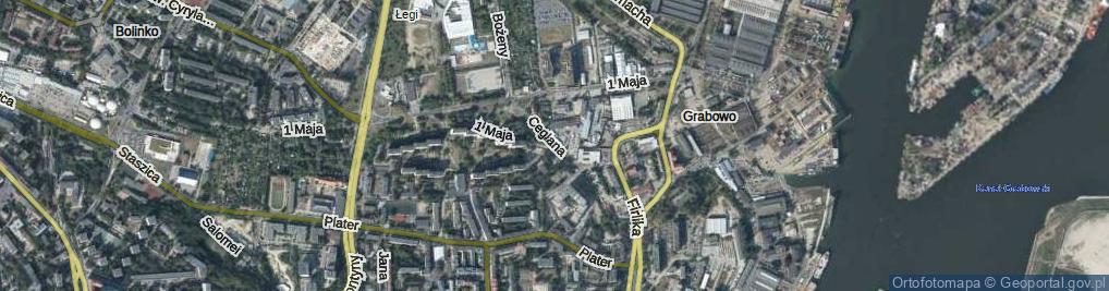 Zdjęcie satelitarne Ceglana ul.