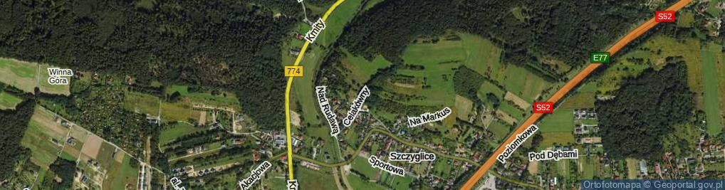 Zdjęcie satelitarne Celakówny Rozalii ul.