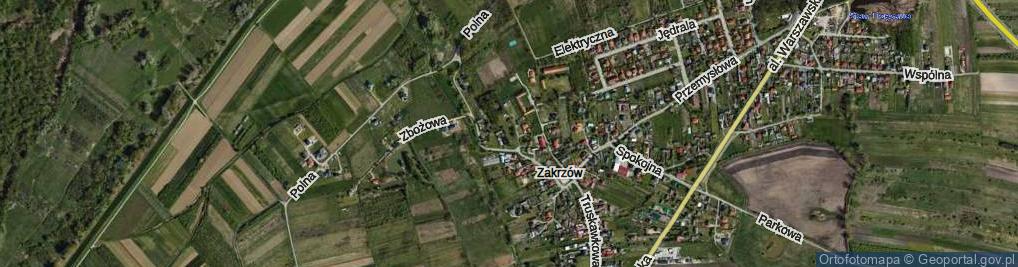 Zdjęcie satelitarne Ceglana ul.