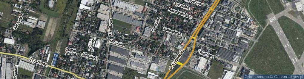 Zdjęcie satelitarne Cechowa ul.