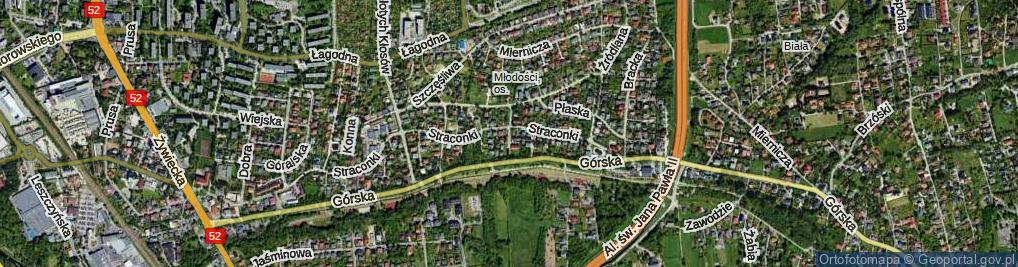 Zdjęcie satelitarne Chmurna ul.