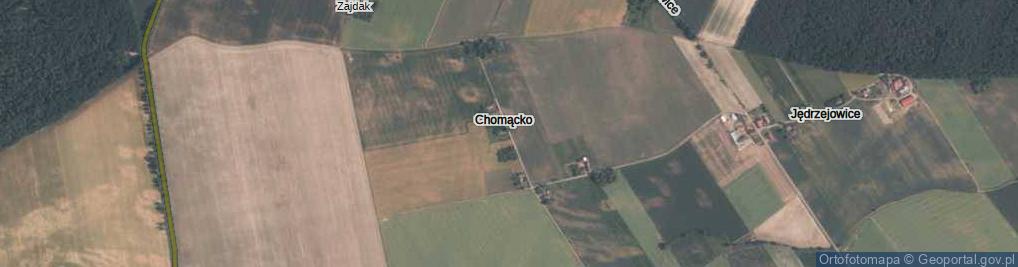 Zdjęcie satelitarne Chomącko ul.