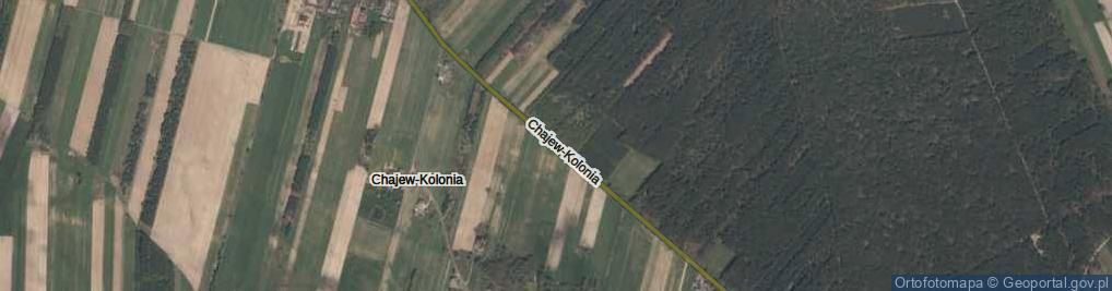 Zdjęcie satelitarne Chajew-Kolonia ul.