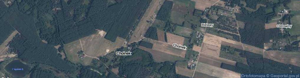 Zdjęcie satelitarne Choinek ul.