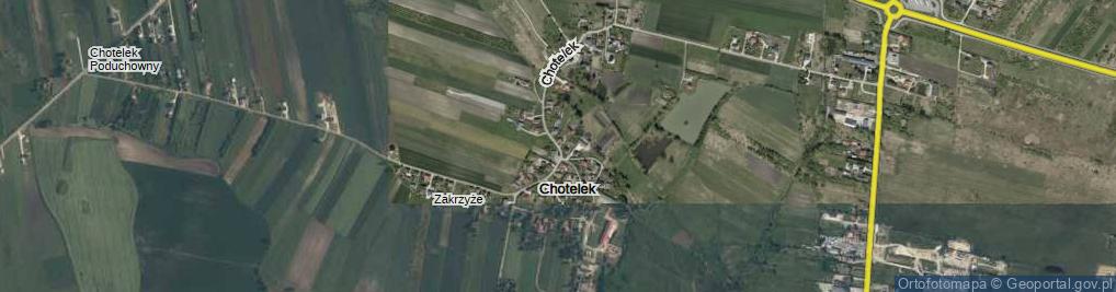 Zdjęcie satelitarne Chotelek ul.