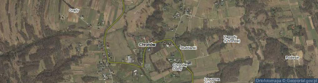 Zdjęcie satelitarne Chronów ul.