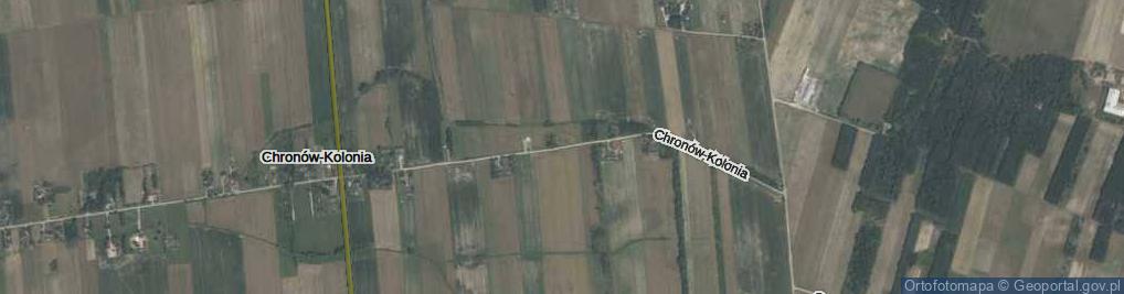 Zdjęcie satelitarne Chronów-Kolonia ul.
