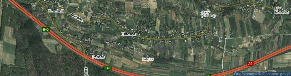 Zdjęcie satelitarne Chrosna ul.