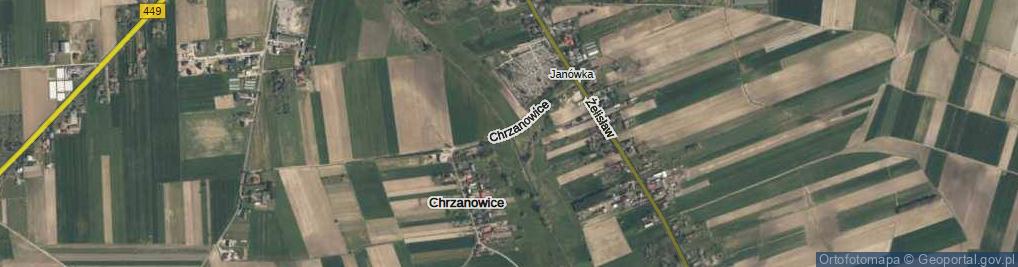 Zdjęcie satelitarne Chrzanowice ul.