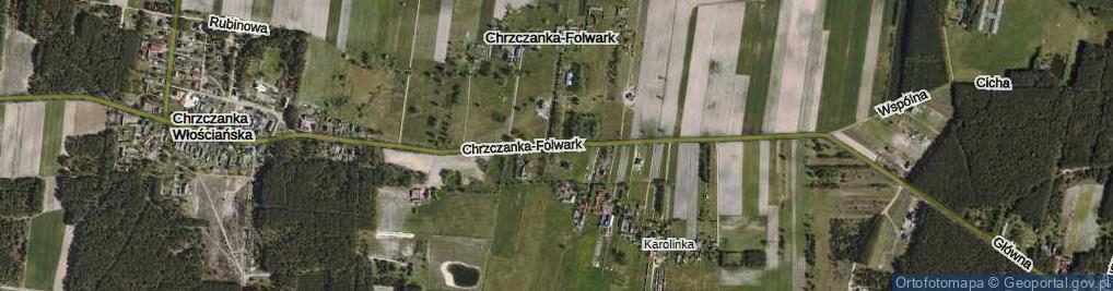 Zdjęcie satelitarne Chrzczanka-Folwark ul.