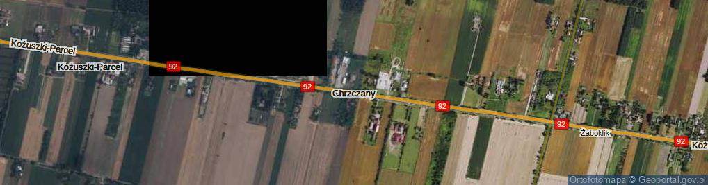 Zdjęcie satelitarne Chrzczany ul.
