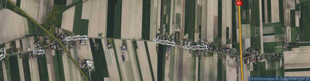 Zdjęcie satelitarne Chrząstówek ul.