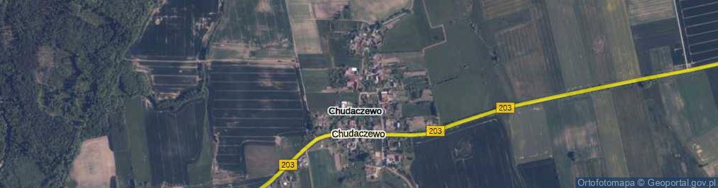 Zdjęcie satelitarne Chudaczewo ul.