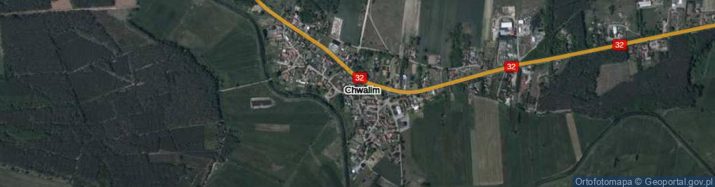 Zdjęcie satelitarne Chwalim ul.