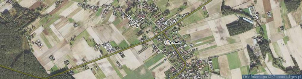 Zdjęcie satelitarne Chynowa ul.