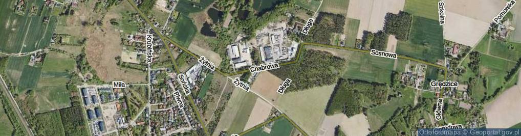 Zdjęcie satelitarne Chabrowa ul.
