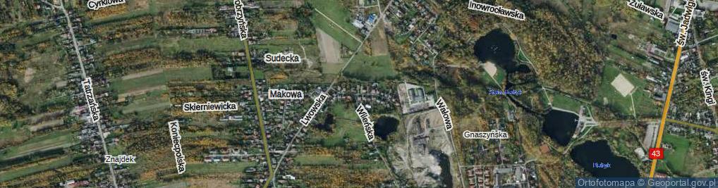 Zdjęcie satelitarne Chabrowa ul.