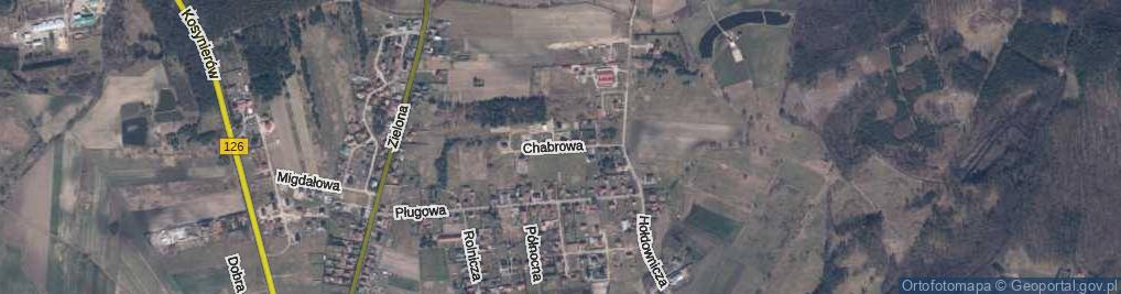 Zdjęcie satelitarne Chabrowa ul.