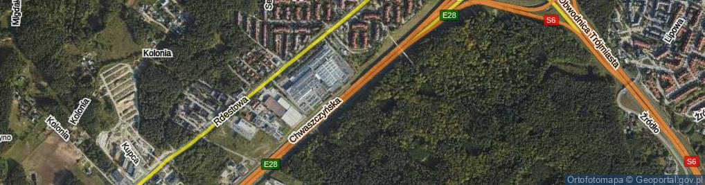 Zdjęcie satelitarne Chwaszczyńska ul.