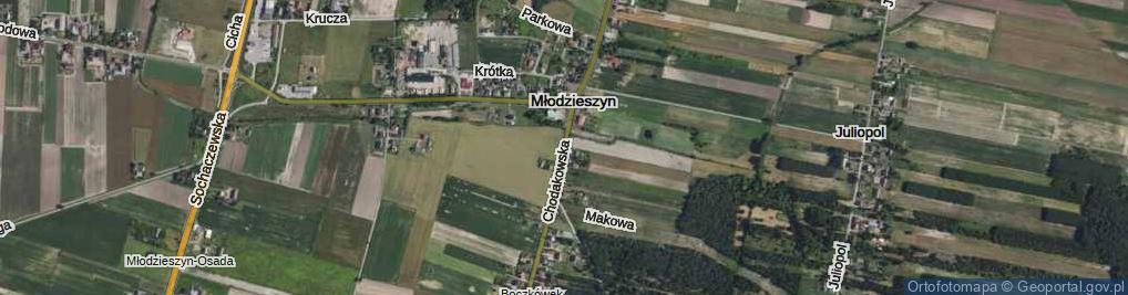 Zdjęcie satelitarne Chodakowska ul.