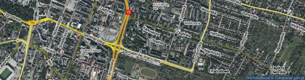 Zdjęcie satelitarne Chopina Fryderyka ul.