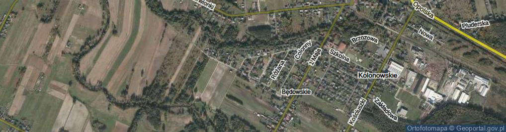 Zdjęcie satelitarne Chabrów ul.