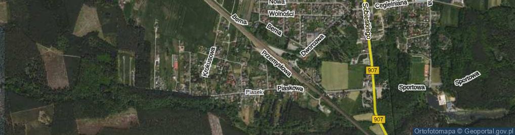 Zdjęcie satelitarne Chabrowa ul.