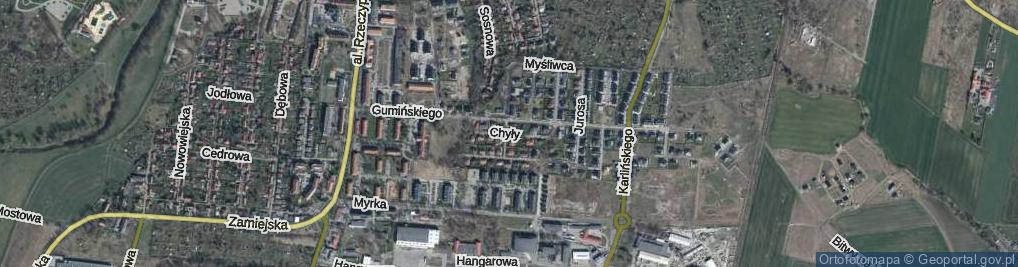 Zdjęcie satelitarne Chyły Bronisława ul.