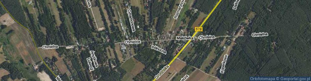 Zdjęcie satelitarne Chmielna ul.