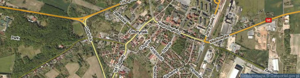 Zdjęcie satelitarne Chopina Fryderyka ul.