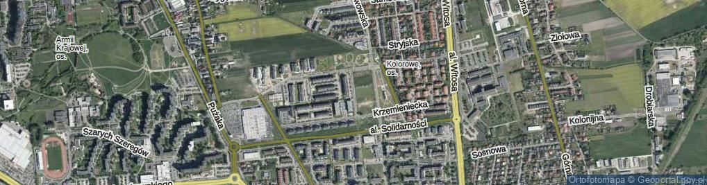 Zdjęcie satelitarne Chocimska ul.