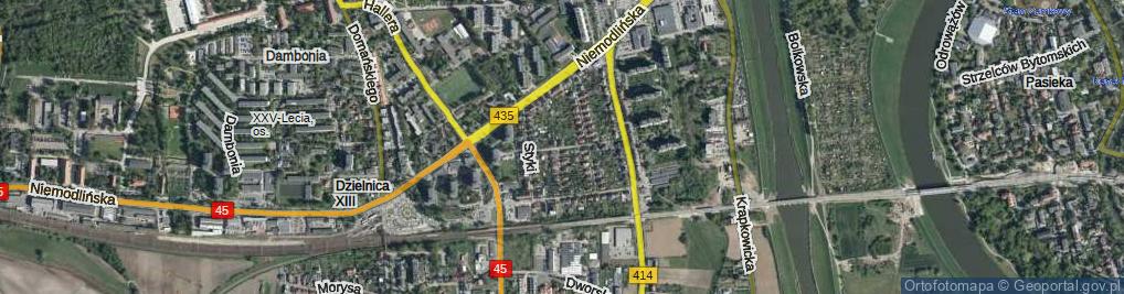 Zdjęcie satelitarne Chodowieckiego Daniela ul.